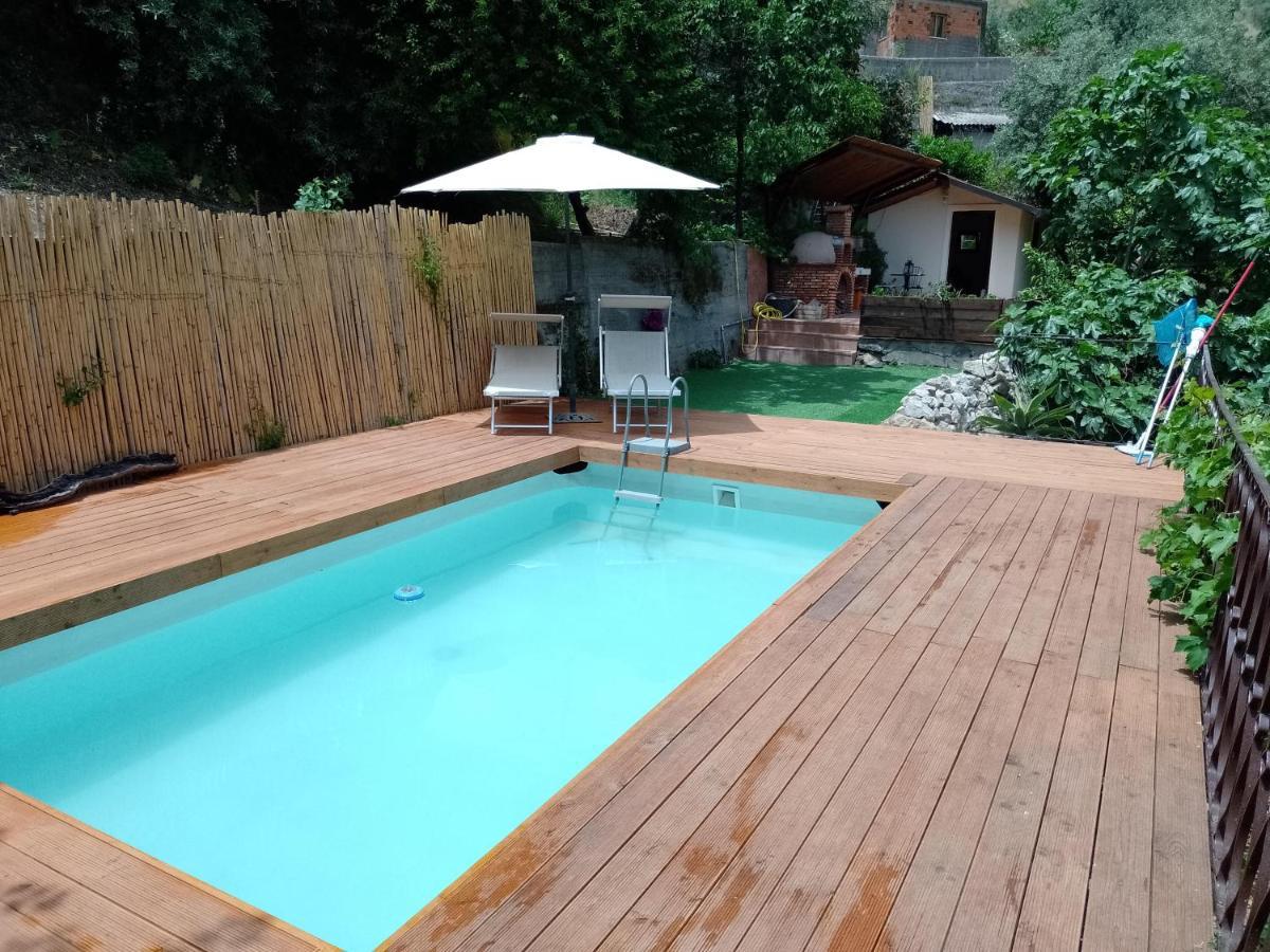 Flat With Panoramic Terrace And Private Pool Mt5X3 Apartman Taormina Kültér fotó